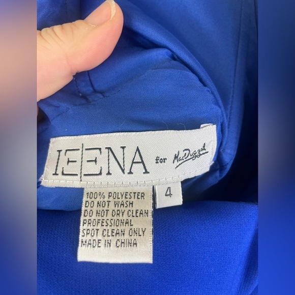 Ieena by Mac Duggal Fit & Flare A Line Low Back Cocktail Party Dress, size 4 - Picture 6 of 9